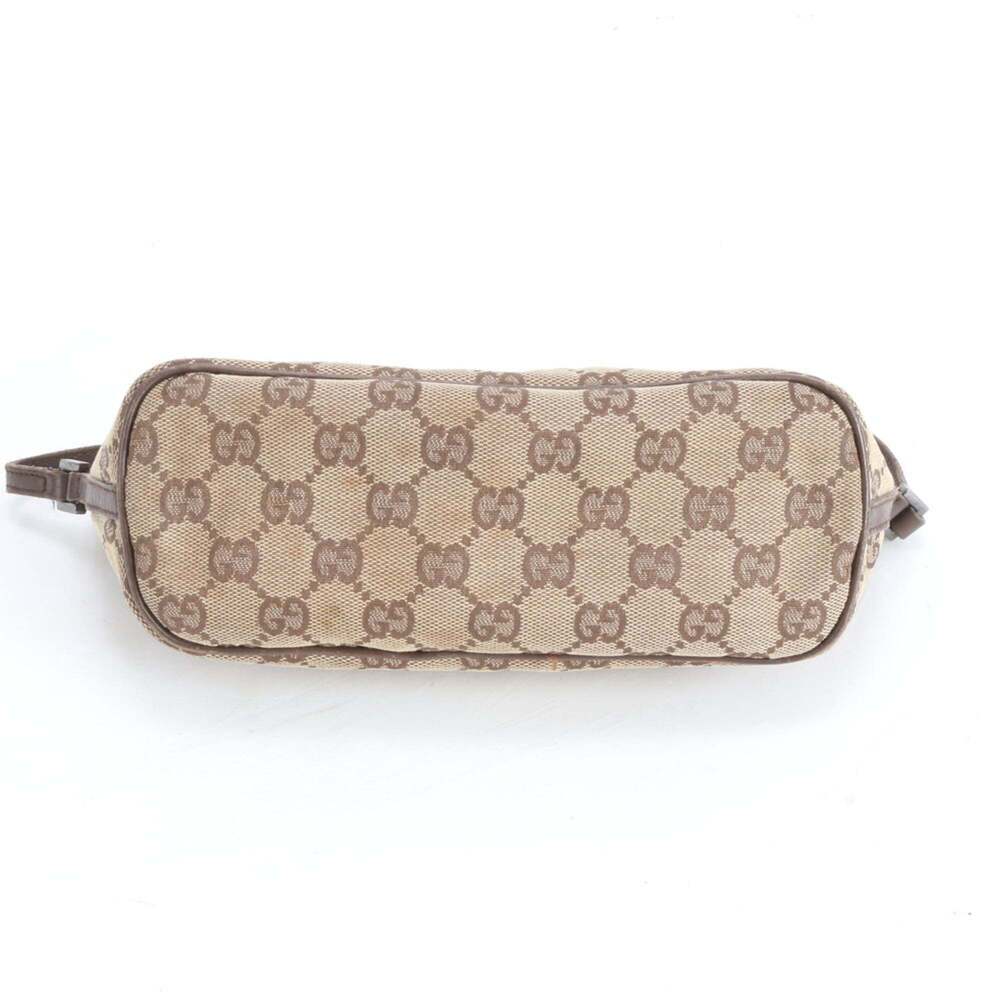 Gucci GG Canvas 07198 Leather Handbag Tote Brown Women's - Picture 6 of 10